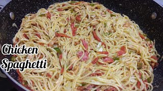 chicken vegetable spaghetti recipe | homemade spaghetti recipe | by cooking for you