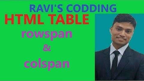 HTML Table Part - 3 in hindi