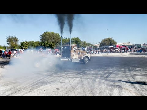 Big rig burnouts at GBATS 2021