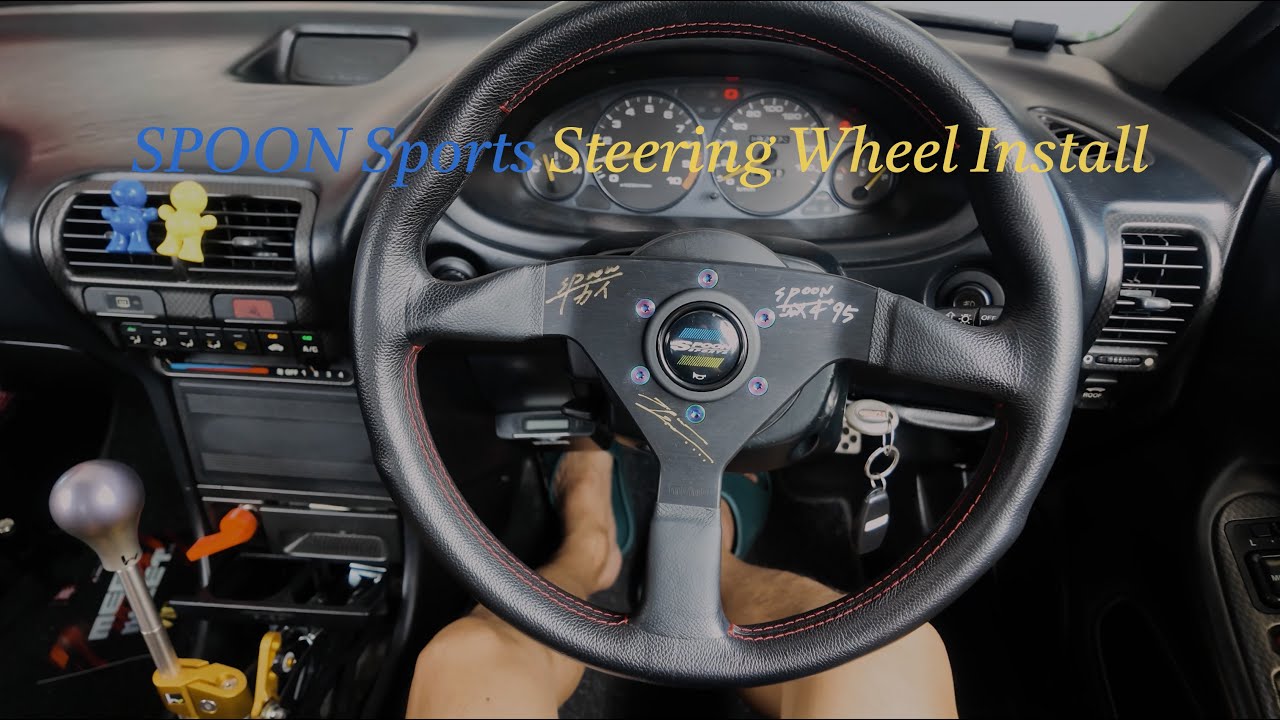 SPOON Sports Steering Wheel Install w/ Ichishima San Signature +