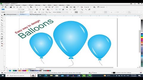 How You Can Draw a Balloon in CorelDRAW | CorelDRAW Basics for Beginners | CorelDRAW Tutorial in urd