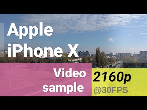 Apple iPhone X 2160p video sample