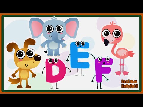 Английский алфавит | Alphabet | Азбука | Учим буквы D E F | Развивающие мультики игры для детей