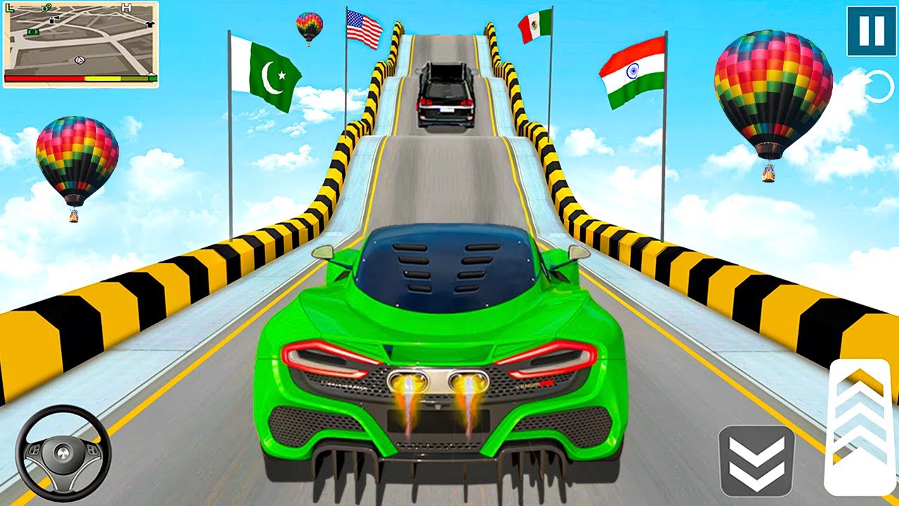 Jogos de Carros - Impossible GT Car Racing Stunts Cap. 2 - Faixas