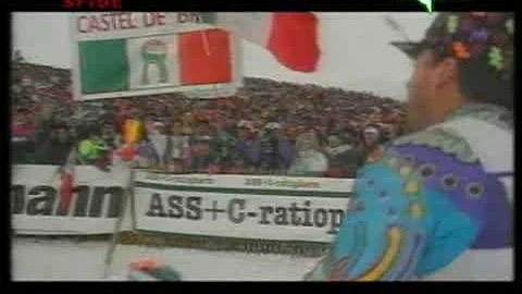 Alberto Tomba - Lech 1994 - si ferma, riparte e vince