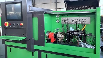 NANTAI CR926 HEUI INJECTOR INSTALL ON TEST BENCH AND TESTING VIDEO