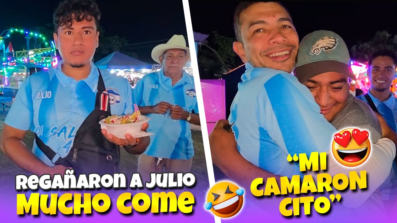 Julio no quiere cumplir con la dieta, de todo quiere comer. Que feliz se puso cuando vio a Camarón🥰