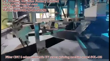 car filter fully automatic CNC screen printer
