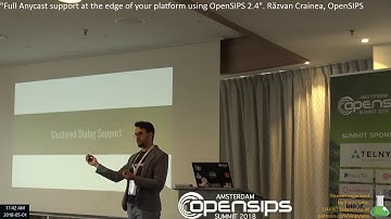 "Full Anycast support at the edge of your platform using OpenSIPS 2.4". Razvan Crainea, OpenSIPS