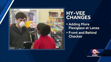Hy-Vee adding directional signs in aisles, adding more protective windows