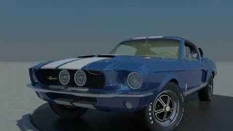 mustang 3d model