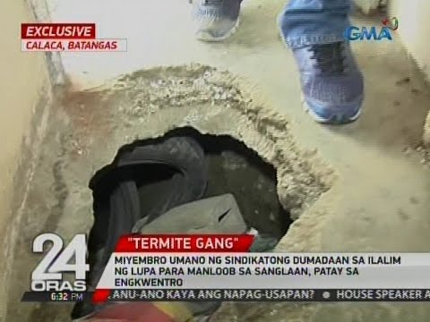 24 Oras: Miyembro umano ng sindikatong dumadaan sa ilalim ng lupa para manloob, patay sa engkwentro