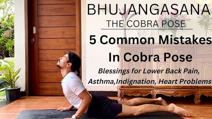 End your workout with Cobra Stretch pose. Since Cobra pose is a