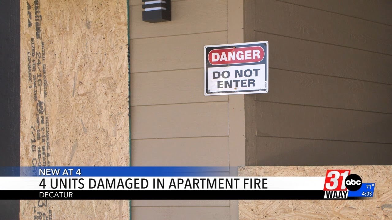 4 units destroyed in Decatur apartment fire - YouTube
