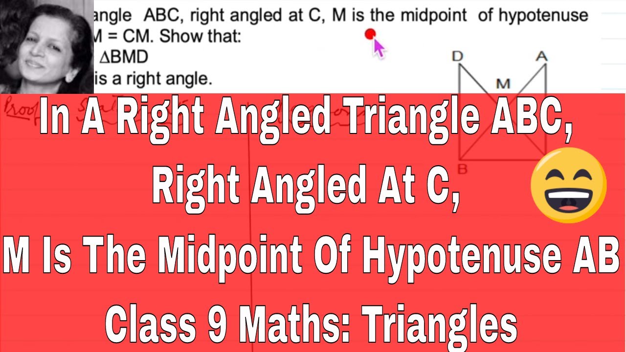 In A Right Angled Triangle ABC, Right Angled At C, M Is The Midpoint Of ...