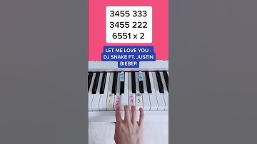 Thumbnail of Let Me Love You - DJ Snake ft. Justin Bieber (Piano Tutorial) #letmeloveyou #letmeloveyoudjsnake
