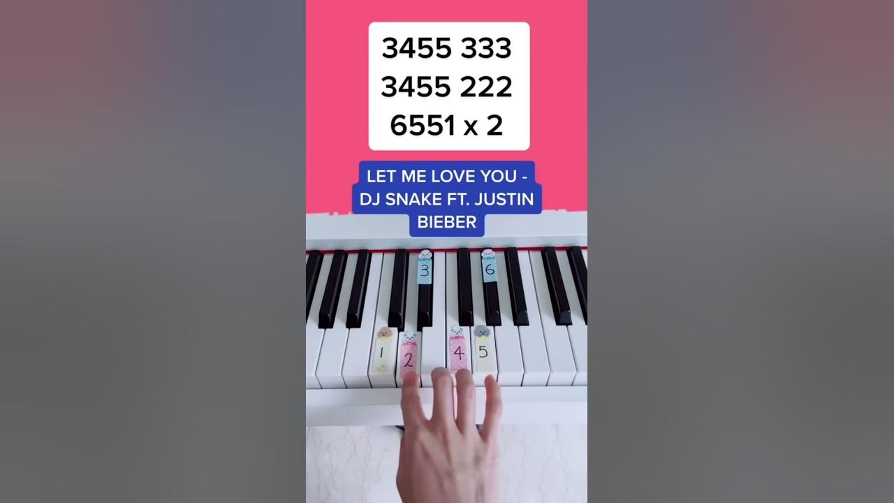 Let Me Love You - DJ Snake ft. Justin Bieber (Piano Tutorial) #letmeloveyou #letmeloveyoudjsnake