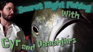 Secret Night Fishing with Cyr and Peachjars in Corpus Christi TX #twitch #irl #otk