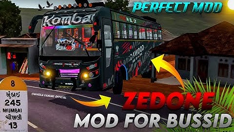 NEW ZEDONE BUS MOD FOR BUS SIMULATOR INDONESIA || FREE MOD 🔥 || TOURIST BUS MOD || #bussidmods