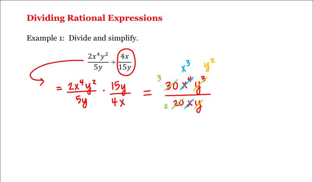 Math 1A/1B. Pre-Calculus: Dividing Rational Expressions - YouTube