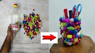 #diy : Stone craft ideas| Unique Pen Stand Craft ideas| Reuse ideas| Best out of waste.