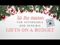 GIFT IDEAS THAT DON'T BREAK THE BANK