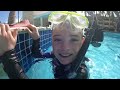 KIDS scuba dive with PUFFERFISH, LOBSTERS and EELS!