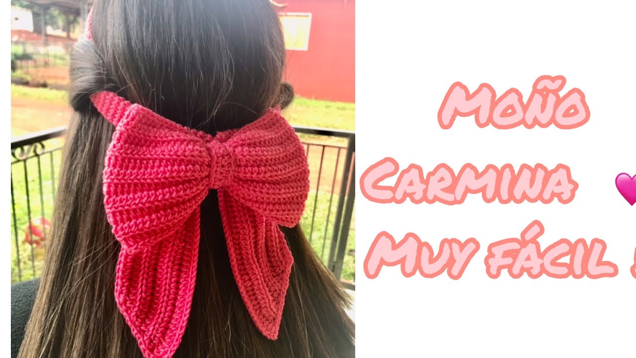 Diadema con moño a crochet paso a paso l Diadema viral de TiK Tok lo más vendido 🤩🤩🤩❤️