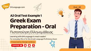 Greek Language Exam Preparation - Level A2