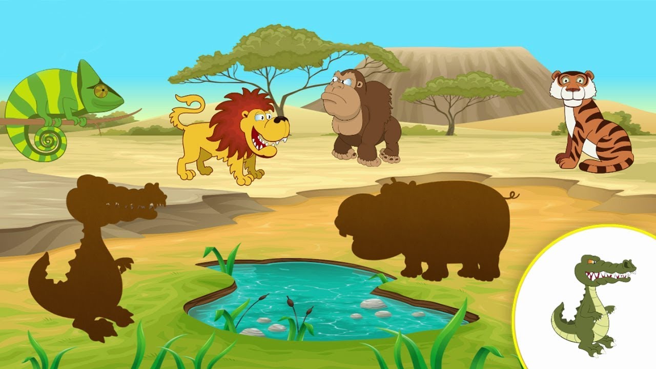 Animals Kids Puzzle Game - Learn Animals Names and Sounds for Children