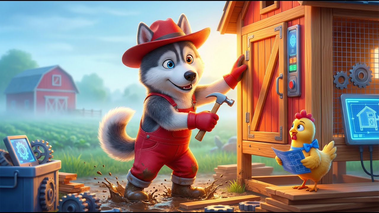 Farm Work: Rex and Chika Build a Smart Chicken Coop on the Farm | Rex Farm Adventures