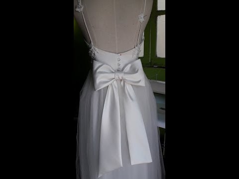 Свадебное платье часть Vestido de parte 4 - YouTube
