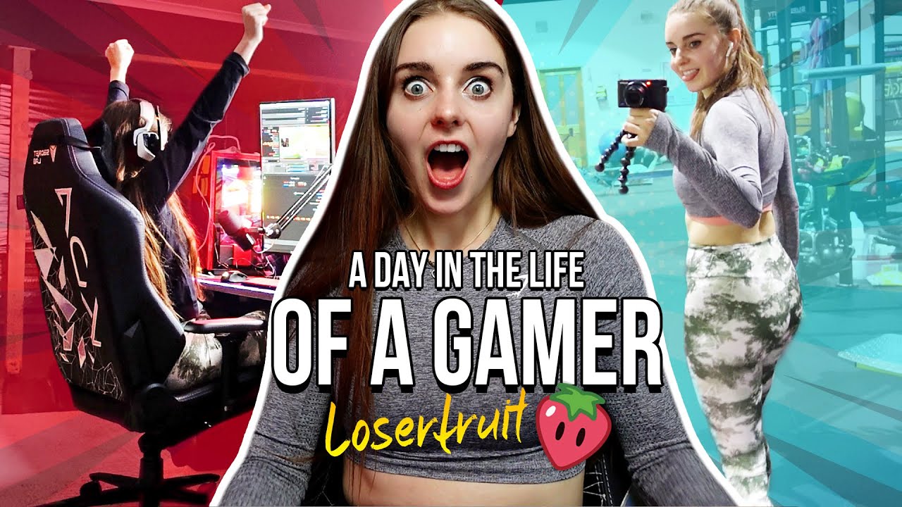 A day in the life of a GAMER | Loserfruit - YouTube