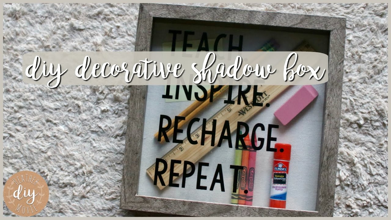 Diy Classroom Decor Decorative Shadow Box Youtube