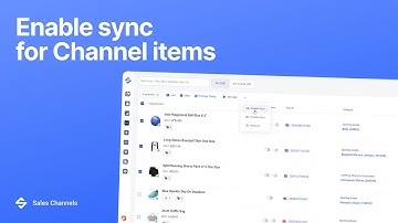 Enable sync for Channel items. Sales Channels by M2E Cloud