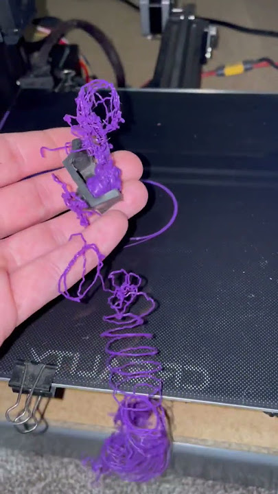 Failed 3D print (Lost adhesion to print bed)