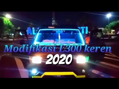 Modifikasi L300 pick up keren // dekorasi super mewah warna warni lampu yang menyala - YouTube