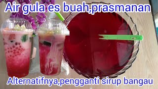 ES BUAH PRASMANAN | CARA BIKIN AIRGULA VERSI PASTA PISANG AMBON | JAKARTA STRET FOOD