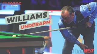 Mark Williams Pulls Off Underarm Shot vs Ronnie O'Sullivan! | 2023 Cazoo Masters