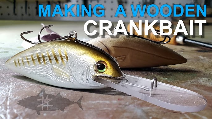 Shad GlideBait: wooden fishing lure making from start to finish