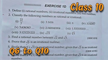 Class 10 Ex 1D Q6 TO Q10 Real Numbers | RS Aggarwal | Chapter 1 | 2022 | CBSE | ICSE | Rajmith study