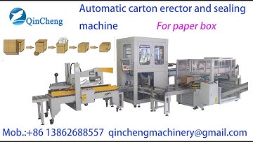 automatic carton erector unpack and sealing machine carton packing machine