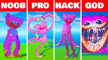 Pixel Art - KISSY MISSY (NOOB vs PRO vs HACKER vs GOD) in Minecraft