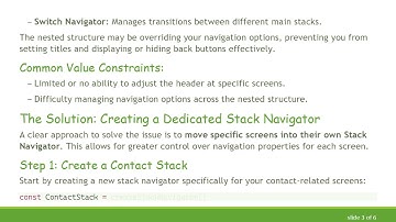 How to Effectively Manage Header Titles and Back Buttons in React Native with Nested Navigators