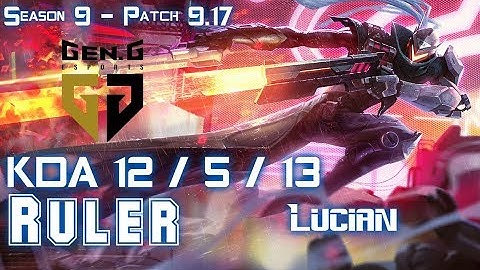 Gen Ruler LUCIAN vs EZREAL ADC - Patch 9.17 KR Ranked