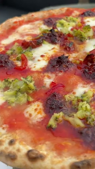 Pizza Cooked in Ooni Karu 12 Pizza Oven #Shorts