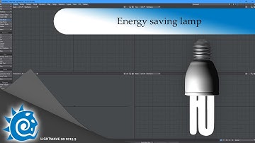 Lightwave 3D - Energy saving lamp modeling