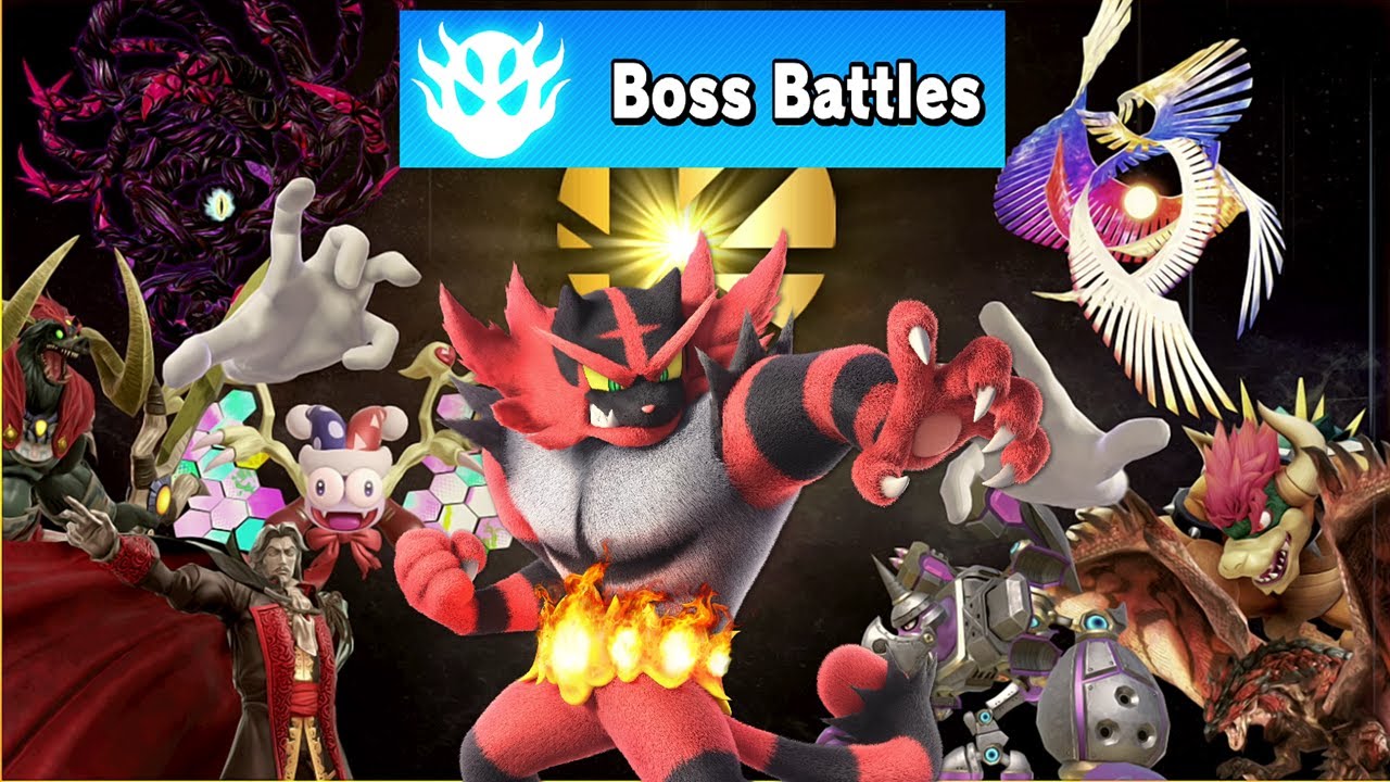 Super Smash Bros. Ultimate - Boss Battles with Incineroar - YouTube