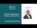 Drafting application  evidence under dv act by arka navle