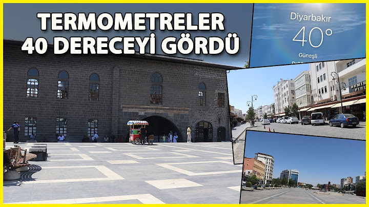 Diyarbakır'da Sıcak Nedeniyle Cadde ve Sokaklar Boş Kaldı